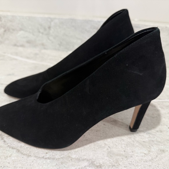 Ann Taylor Shoes - Ann Taylor black suede “shooties” heels never worn